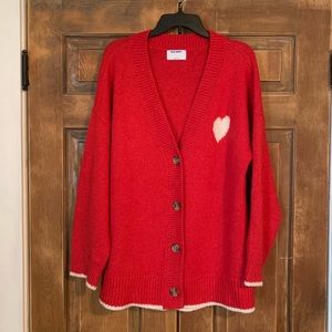 OLD NAVY Heart Knit Cardigan || Size L